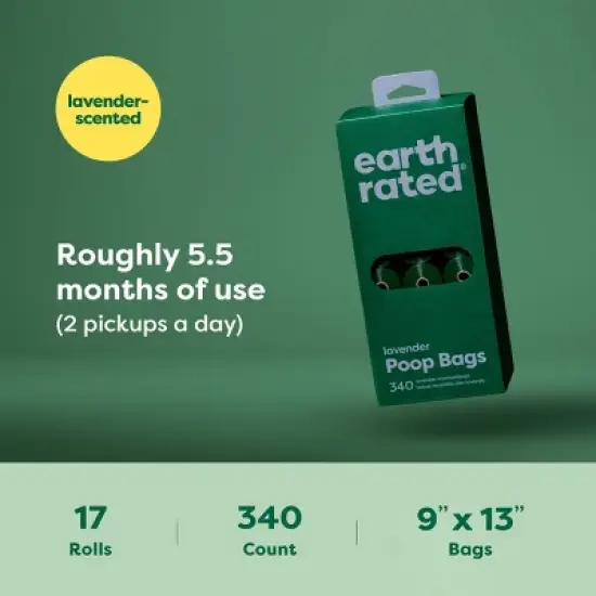 Earth Rated Dog Poop Bags - Lavender - 340ct image {2}