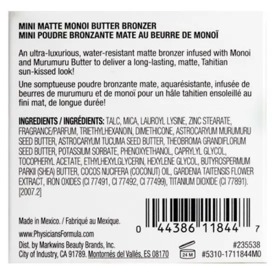 Physicians Formula Mini Matte Bronzer - Monoi Butter - 0.12oz image {5}