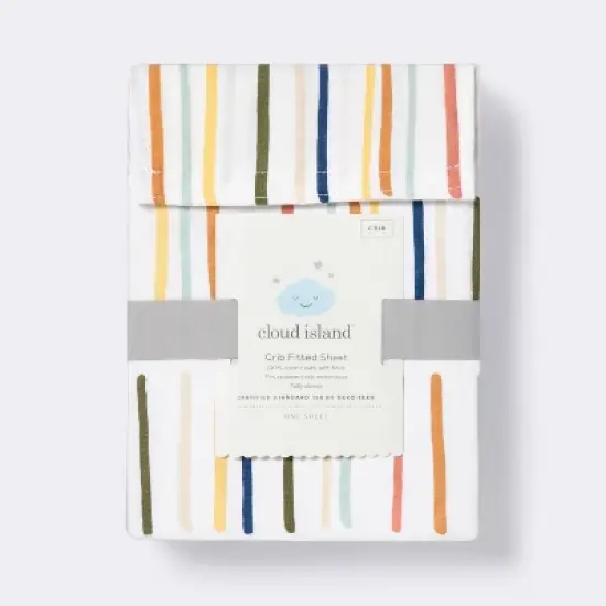 Fitted Crib Sheet Dashes - Cloud Island&trade; image {3}