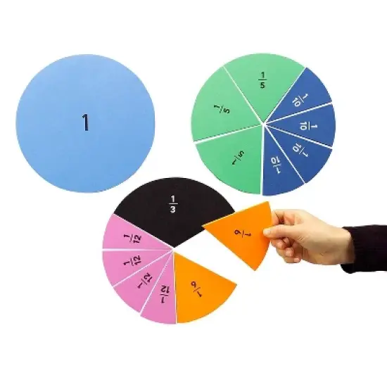 Educational Insights Foam Magnetic Fraction Circles image {1}