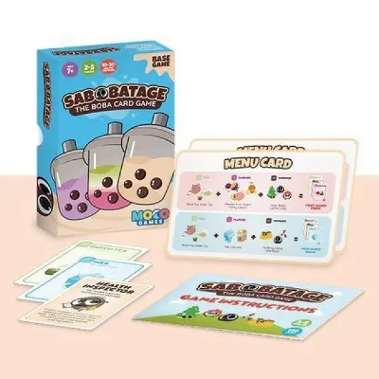 Sabobatage The Boba Card Game: Moco Games 2-5 Players, Creative Thinking, 30-Minute Play image {1}