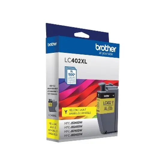 Brother LC402XL Yellow High Yield Ink Cartridge Prints Up to 1 500 Pages (LC402XLYS) image {3}
