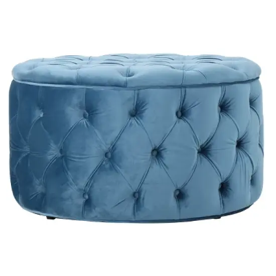 Zelfa New Velvet Ottoman - Christopher Knight Home image {4}