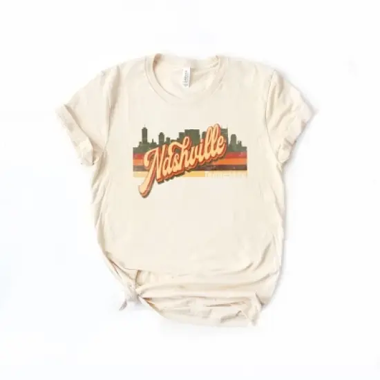 Simply Sage Market Women's Nashville Stripes Short Sleeve Graphic Tee image {4}