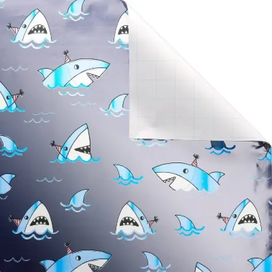 Sharks with Hats Kids' Wrapping Paper - Spritz&trade; image {2}