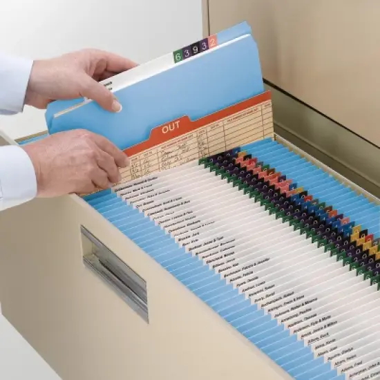 Smead File Folder, Reinforced Straight-Cut Tab, Letter Size, 100 per Box image {3}