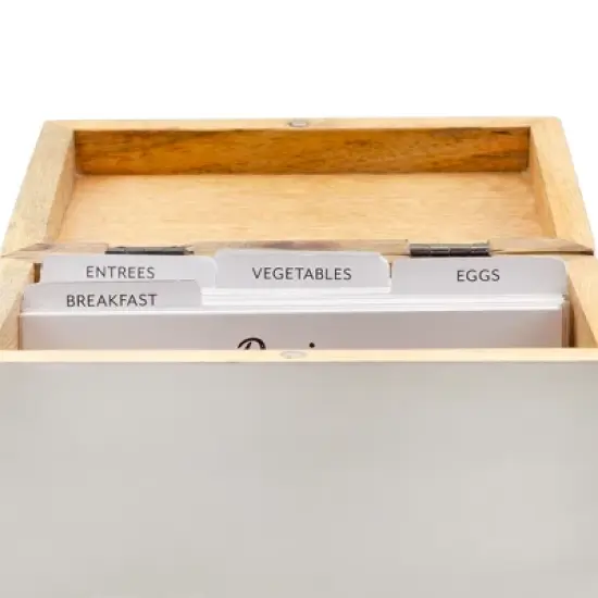 AuldHome Farmhouse Recipe Card Set; 100 Cards w/ 18 Dividers, Fits 4x6 Recipe Boxes, Double-Sided Modern Farmhouse Style image {7}