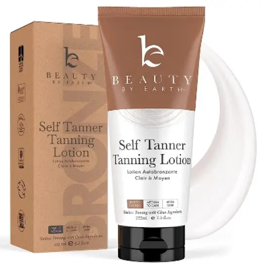 Beauty by Earth Self Tanner Tanning Lotion. 7.5oz image {10}