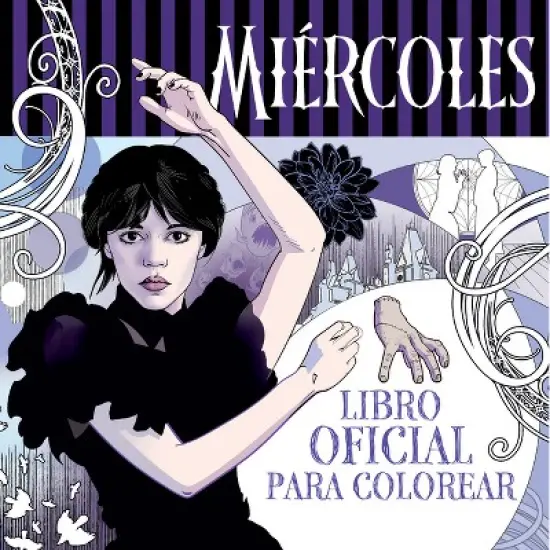 Mi&eacute;rcoles Addams. Libro Oficial Para Colorear / Wednesday: Official Coloring Book - by  Varios Autores (Paperback) image {1}