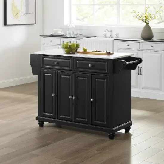 Cambridge Granite Top Full Size Kitchen Island/Cart - Crosley image {1}