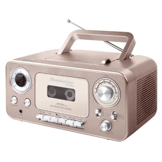 Studebaker SB2135BT Portable Stereo CD Player with Bluetooth, AM/FM Stereo Radio and Cassette Player/Recorder image {7}