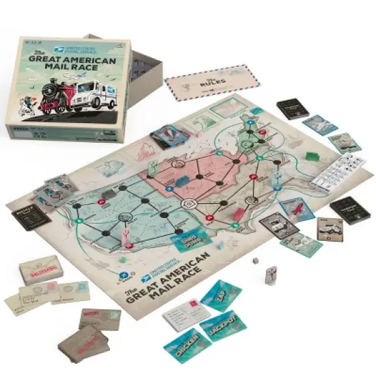 Big Potato USPS The Great American Mail Race Board Game image {6}