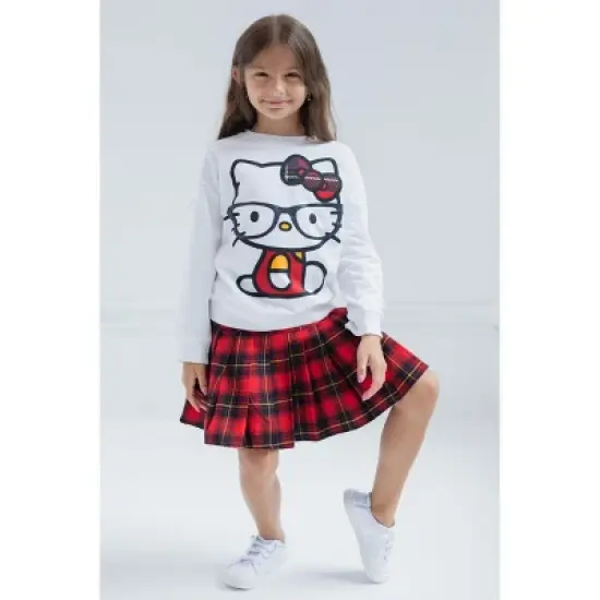 Hello Kitty Girls Fleece Sweatshirt and Skirt Toddler to Big Kid image {1}