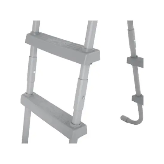Bestway: 52" Steel Above Ground Swimming Pool Ladder No-Slip Steps image {4}