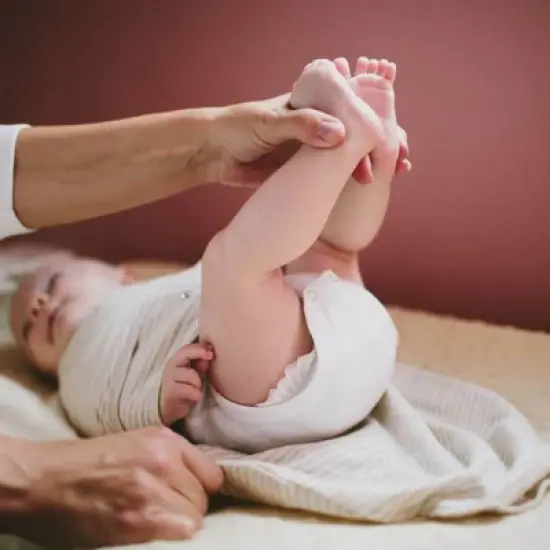 embe 0-3mo Organic Newborn Swaddle Wrap, Convertible image {5}