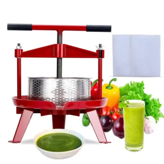 Fruit Wine Press, Manual Fruit and Wine Press With T-Handle, Stainless Steel, Stable Triangular Structure, Wine Making Press image {7}