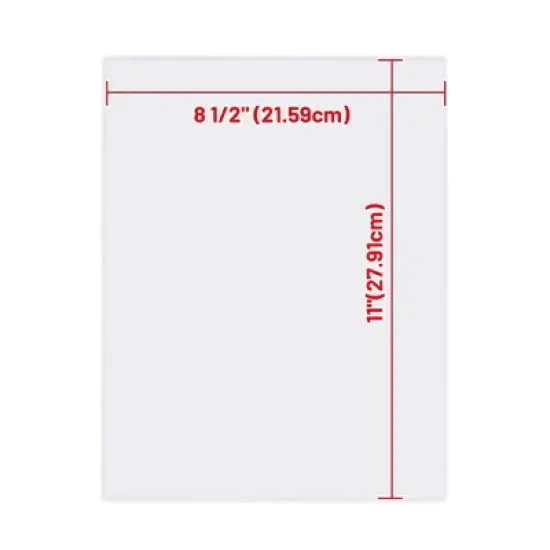 WeChef 8.5"x11" Double-Sided All Clear Vinyl Menu Cover 2 View Plastic Menu Holder Top Loading Restaurant Cafe 30 Pack image {6}
