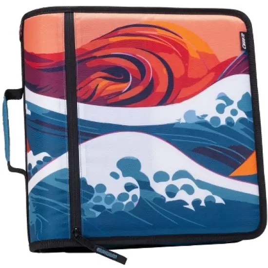 Case-it Print Might Zip Tab Zipper Binder Expanding File Folder and Shoulder Strap and Handle image {8}