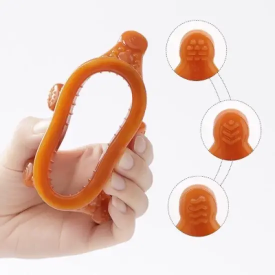 Haakaa Silicone Crown Teether - Amber image {2}