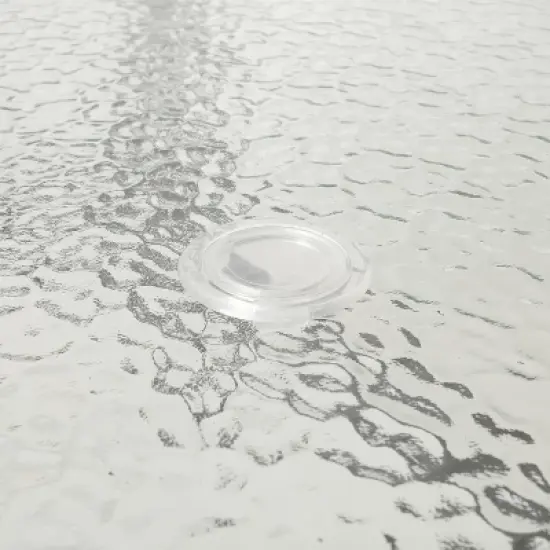 Flash Furniture Tory Commercial Grade Patio Table with Tempered Glass Top with Umbrella Hole and Steel Tube Frame image {9}