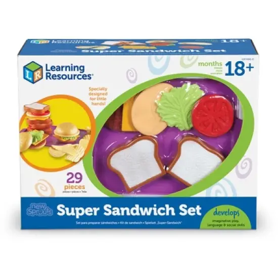 Learning Resources New Sprouts Super Sandwich Set, 29 Piece Set, Ages 18 mos+ image {2}