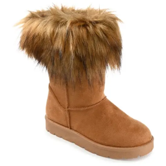 Journee Collection Womens Zorah Round Toe Pull On Winter Boots image {10}