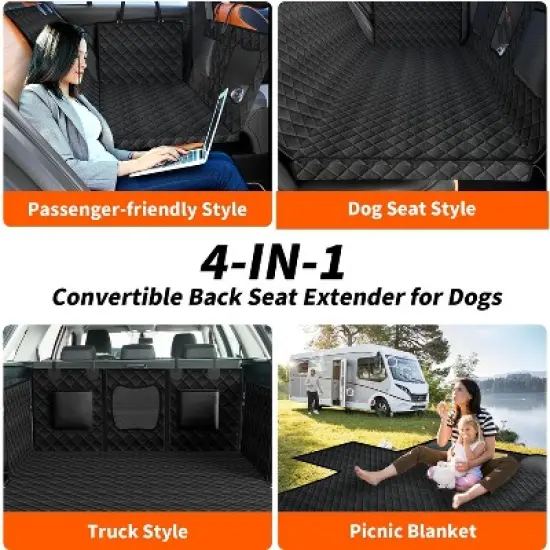 Dog Car Seat Cover For Back Seat image {2}