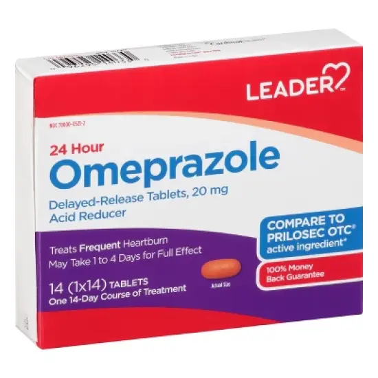 Leader Tablets 20 mg Omeprazole 14 ea image {7}