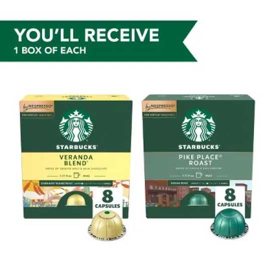 Starbucks Vertuo Line Medium Roast Dual Pack Coffee - 7.04oz/16ct image {3}