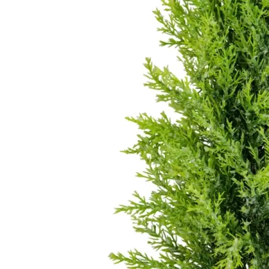 Northlight 1.4 FT Upswept Frosted Cedar Artificial Christmas Tree - unlit image {1}
