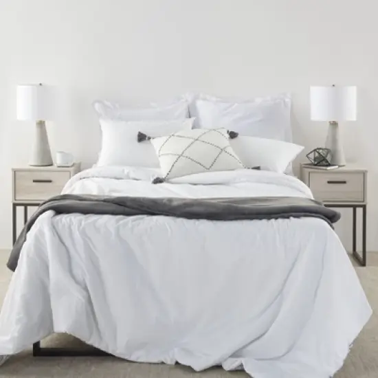 22" Modern Light Grey Cement Table Lamp - Nourison image {8}