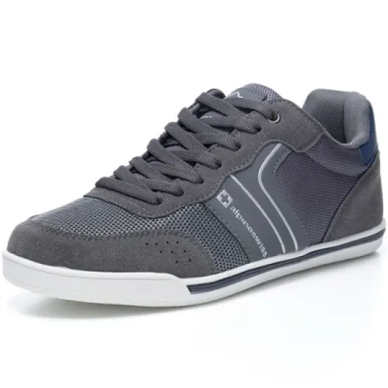 Alpine Swiss Liam Mens Fashion Sneakers Suede Trim Low Top Lace Up Tennis Shoes image {11}