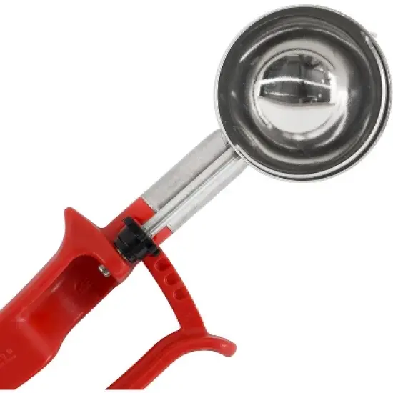 Zeroll Universal Standard Length EZ Disher Food Portion Control Scoop 2-Inch, Red image {2}