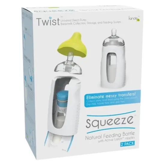 Kiinde Twist Squeeze Natural Feeding Bottle - 2ct image {5}