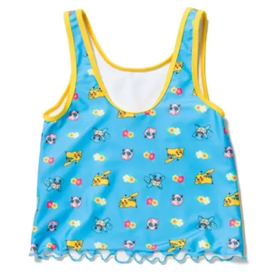 Pokemon Jigglypuff Squirtle Squirtle Girls Tankini Top and Bikini Bottom Swim Set Little Kid to Big Kid image {3}