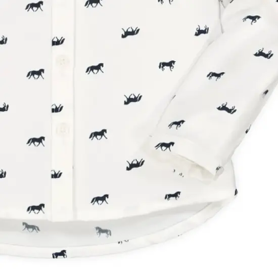 Hope & Henry Girls' Peter Pan Collar Top, Infant image {2}