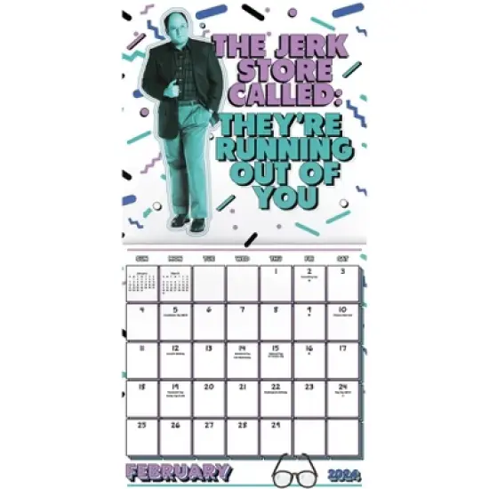 Trends International Inc. 2023-24 Wall Calendar 12"x12" Seinfeld image {2}