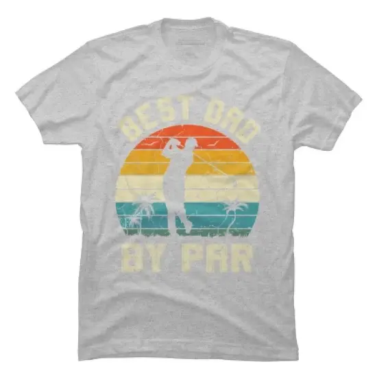 Men's Design By Humans Best Dad By Par Tropical Golf By T-Shirt image {11}