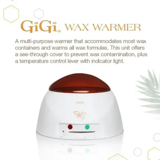 GIGI 14 ounce, The Original WAX WARMER, Multi-Purpose Hair Removal Multi-Formula Wax Warmer - Adjustable Temperature Control, 14 oz. image {1}