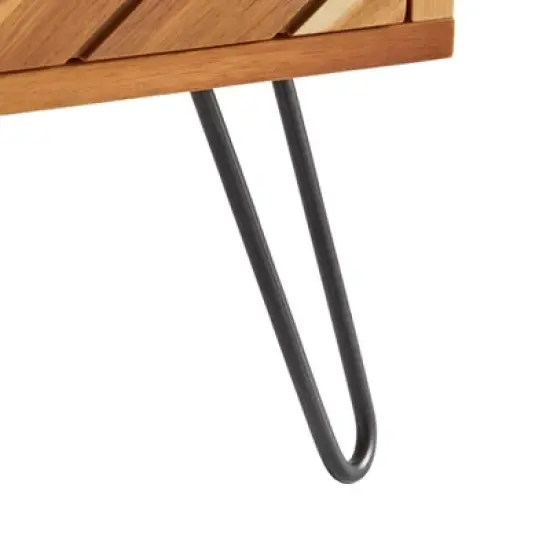 Alexandria 2 Drawer Nightstand Oak - Lifestorey image {4}