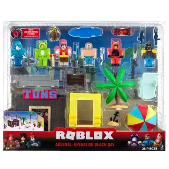 Roblox Action Collection - Arsenal: Operation Beach Day Deluxe Playset (Includes Exclusive Virtual Item) image {1}