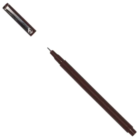 Marvy Uchida Le Pen Felt Pen Ultra Fine Point Brown Ink 2/Pack (7655870A) image {2}