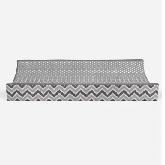 Bacati - MixNMatch Gray Pin Dots Changing Pad Cover image {3}