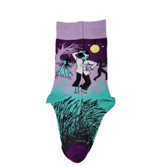 Dancing Ghouls and Monsters Socks (Women's Sizes, Adult Medium) from the Sock Panda - Great for Halloween image {4}