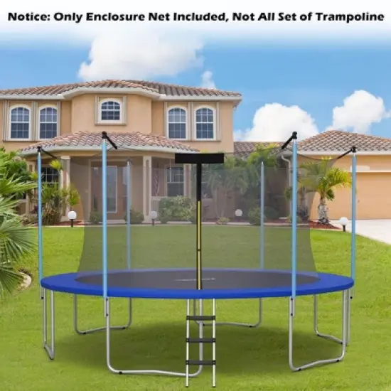 Costway 16FT Trampoline Replacement Safety Enclosure Net Weather-Resistant image {3}