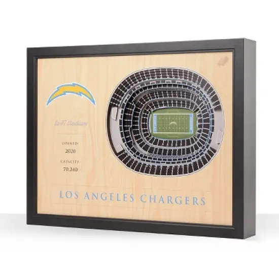 NFL Los Angeles Chargers 25-Layer StadiumViews 3D Wall Art image {5}