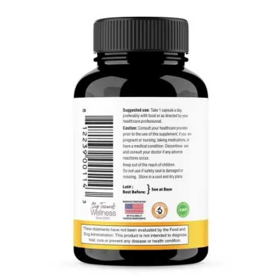 Sandhu's Vitamin D3 K2 5000IU, 120 mcg Capsules 120 Count with Magnesium, Vit B6, Zinc & Quercetin, Supports Energy, Immune, Bone & Muscle Health image {2}