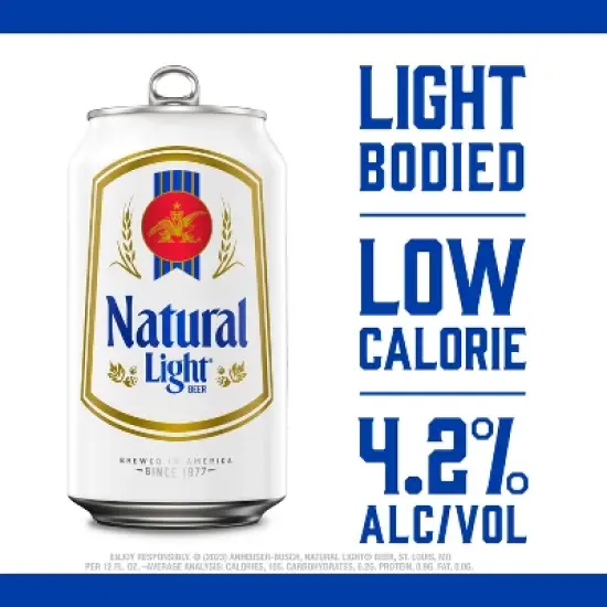 Natural Light Beer - 30pk/12 fl oz Cans image {2}