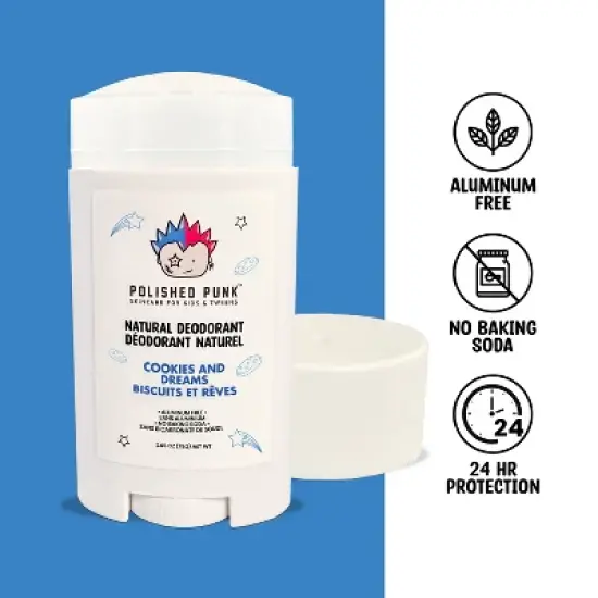 Natural Deodorant for Kids & Tweens &ndash; Cookies & Dreams, Aluminum-Free & Baking Soda-Free image {2}
