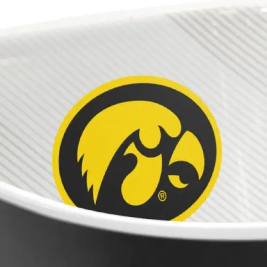 NCAA Iowa Hawkeyes Serving Bowl: Melamine Rounded Square Party Dish image {2}